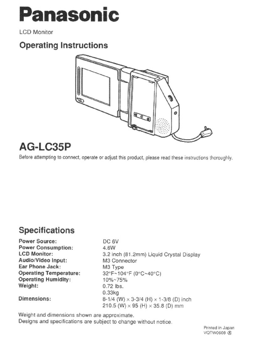Panasonic AGLC35P - INDUSTRIAL CAMCORDER operating instructions Panasonic AGLC35P - INDUSTRIAL CAMCORDER operating instructions