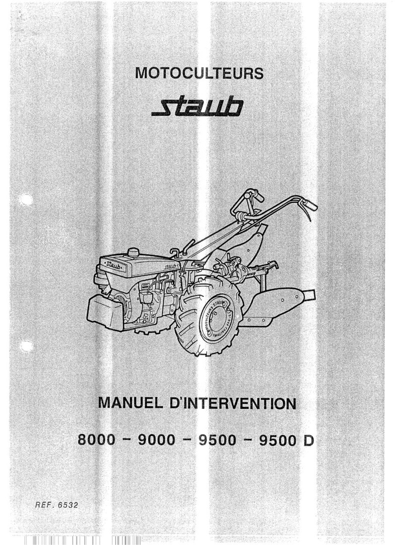 STAUB MOTOCULTEUR 8000 manual