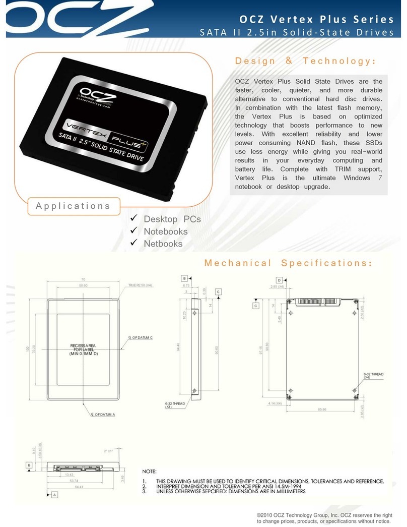 OCZ VERTEX PLUS User manual