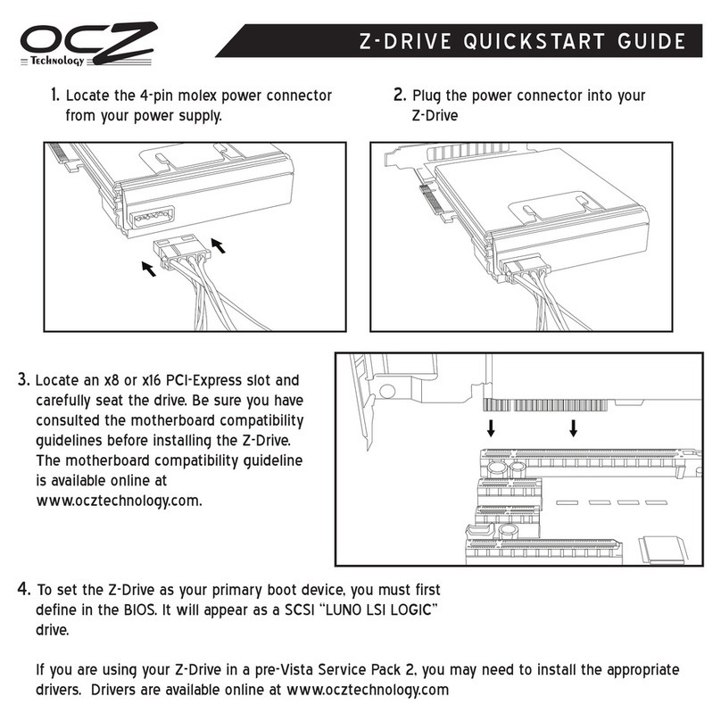 OCZ Z-DRIVE User manual OCZ Z-DRIVE User manual