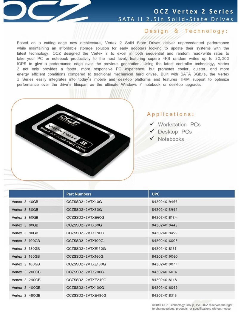 OCZ VERTEX 2 SATA II 2.5 datasheet
