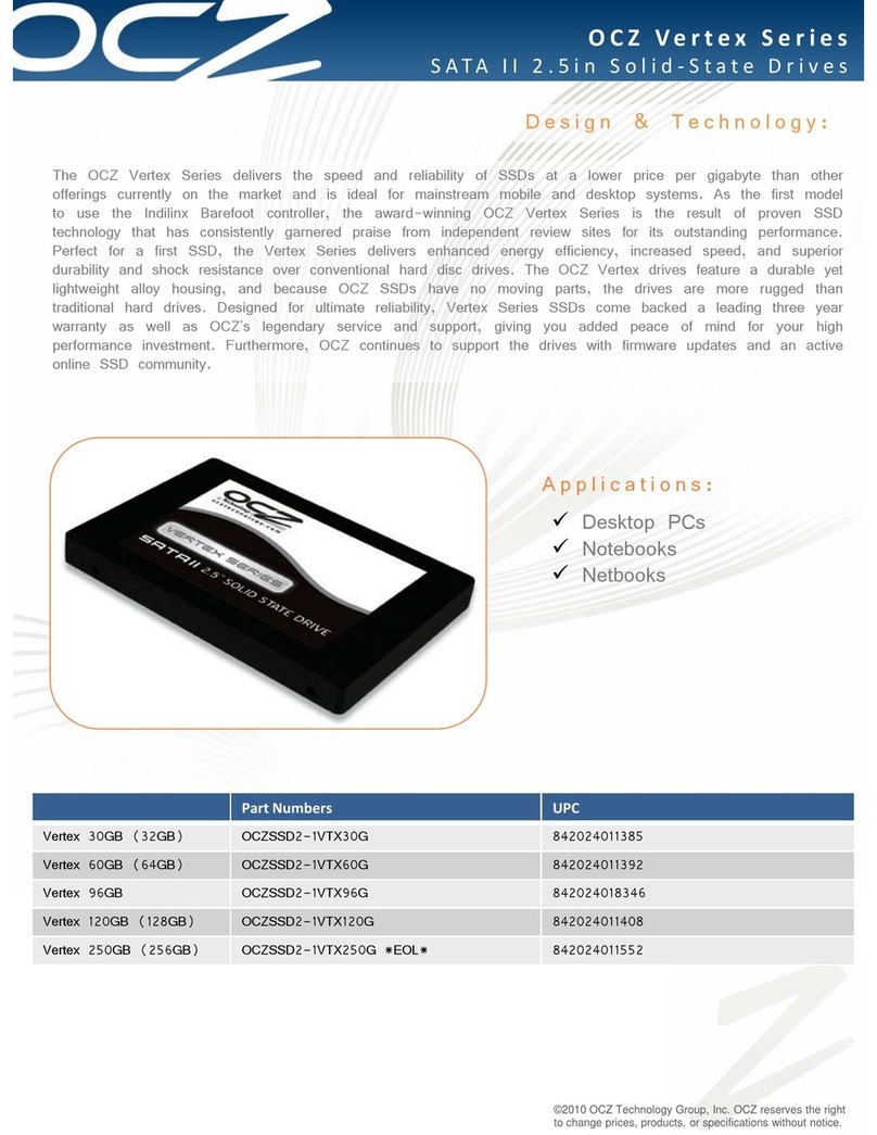 OCZ VERTEX User manual