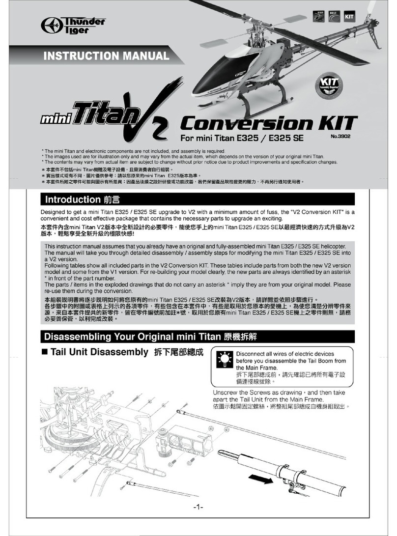 THUNDER TIGER MINI TITAN V2 CONVERSATION KIT User manual