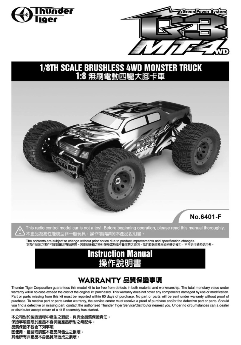 THUNDER TIGER G3 MT-4WD User manual