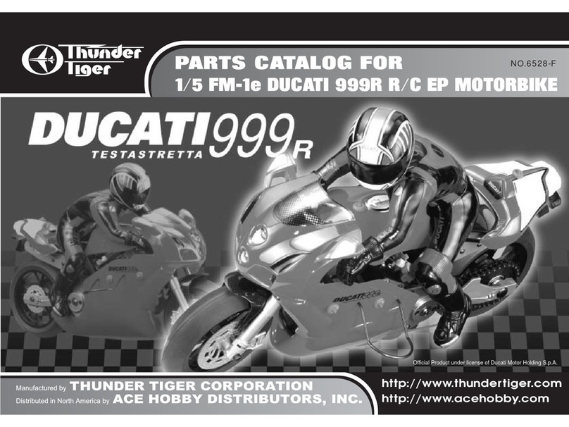 THUNDER TIGER DUCATI 999R parts catalog