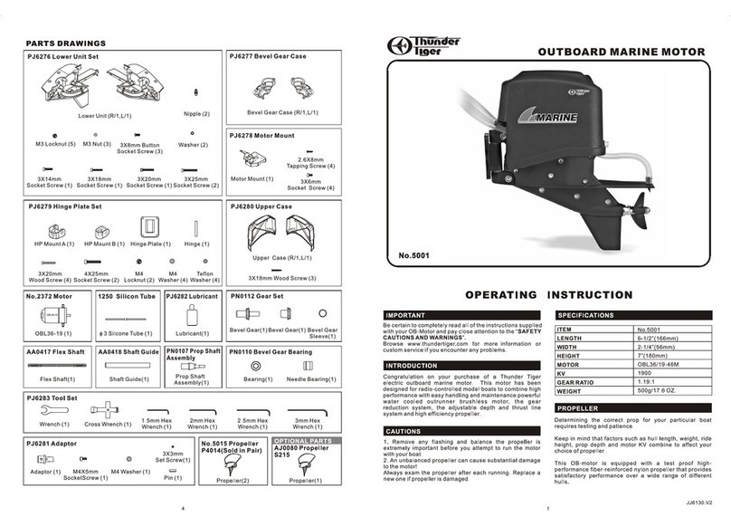 THUNDER TIGER 5001 - V2 manual