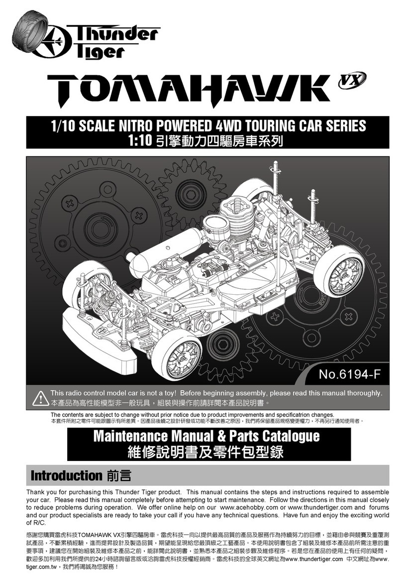 THUNDER TIGER TOMAHAWK VX User manual