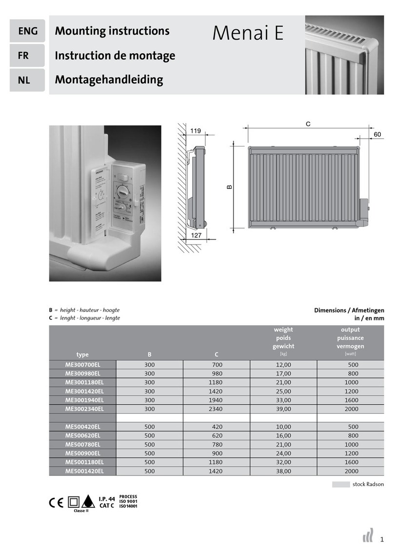 RADSON MENAI E - MOUNTING Instruction