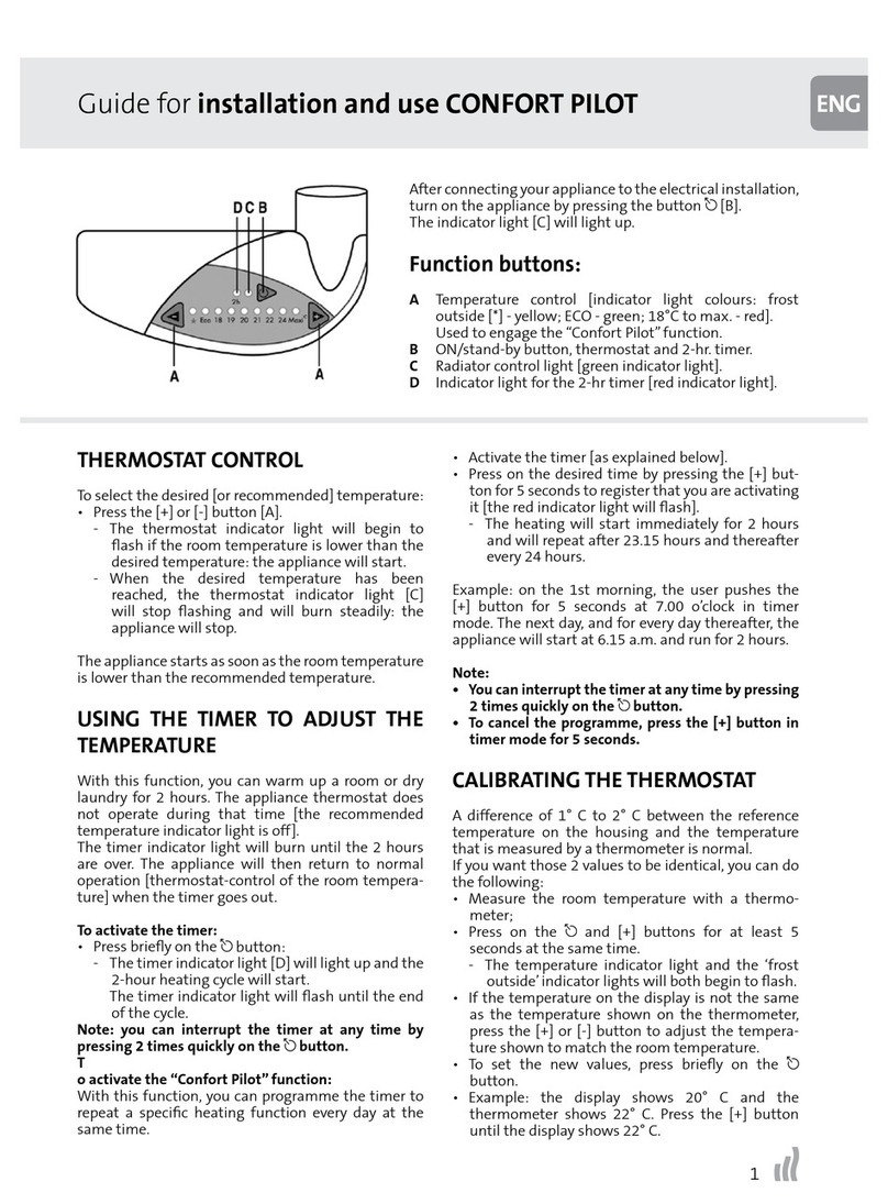 RADSON CONFORT PILOT Installation and use guide