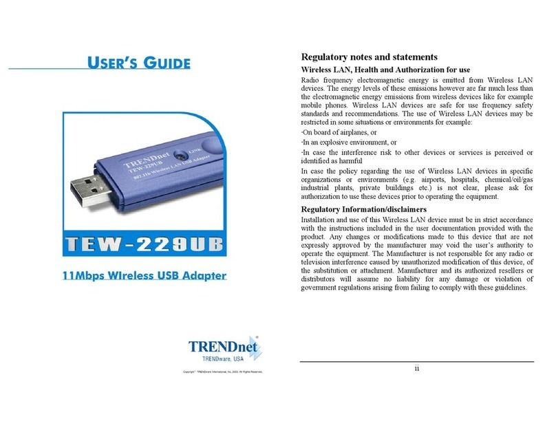 TRENDnet TEW-229UB user guide