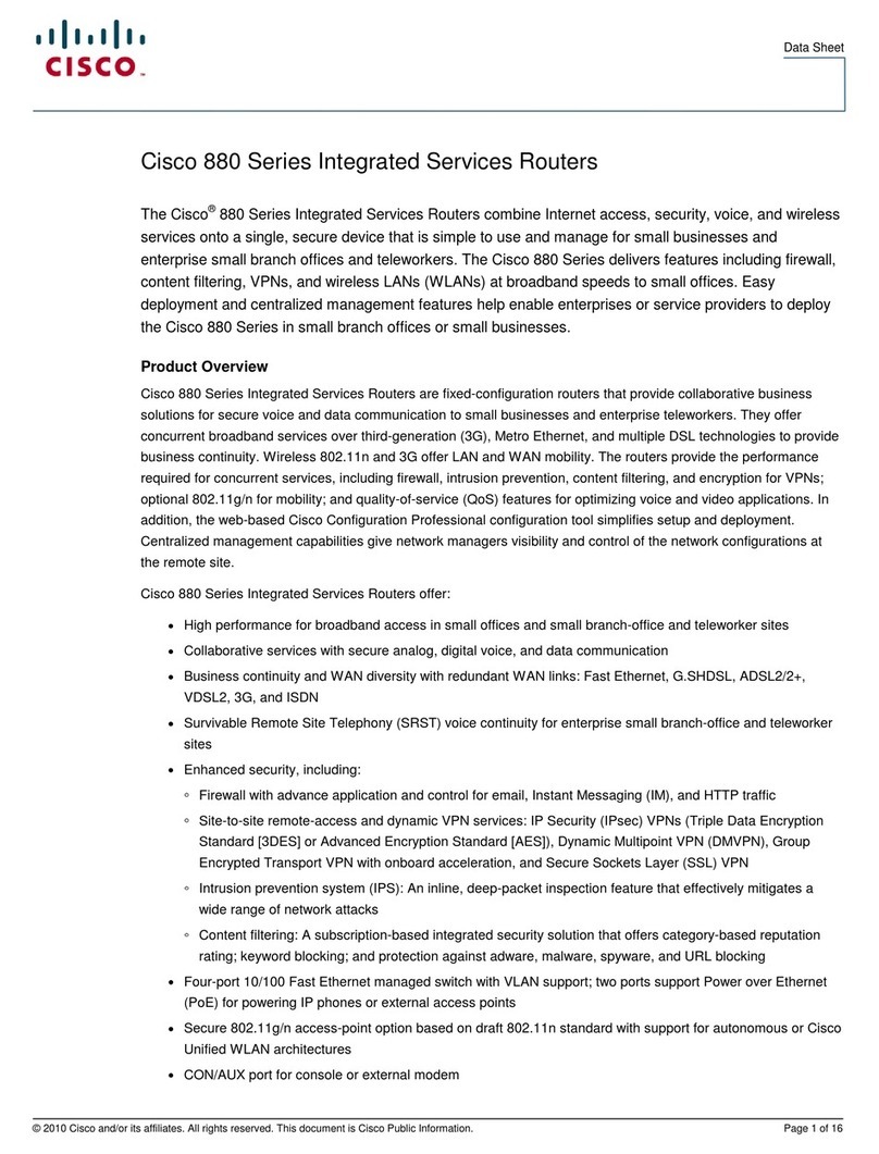Cisco CISCO887W-GN-A-K9 User manual