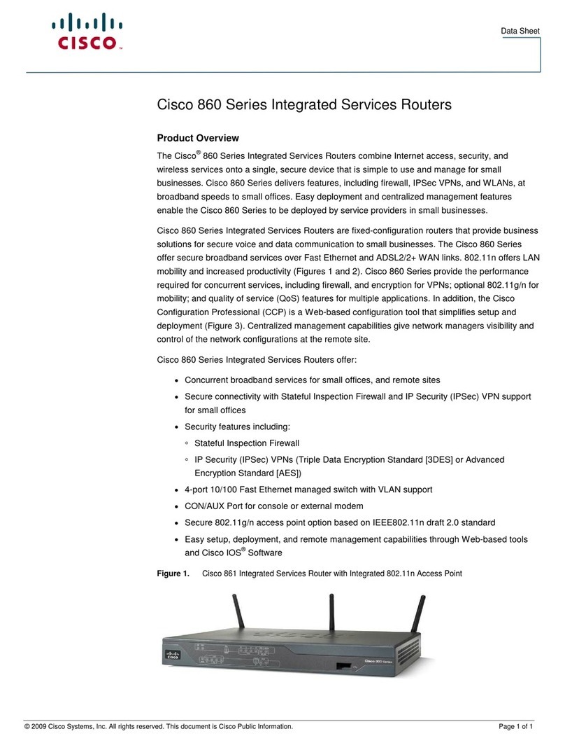 Cisco CISCO861W-GN-A-K9 datasheet