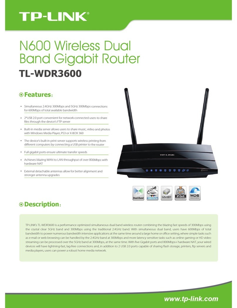 TP-Link TL-WDR3600 User manual