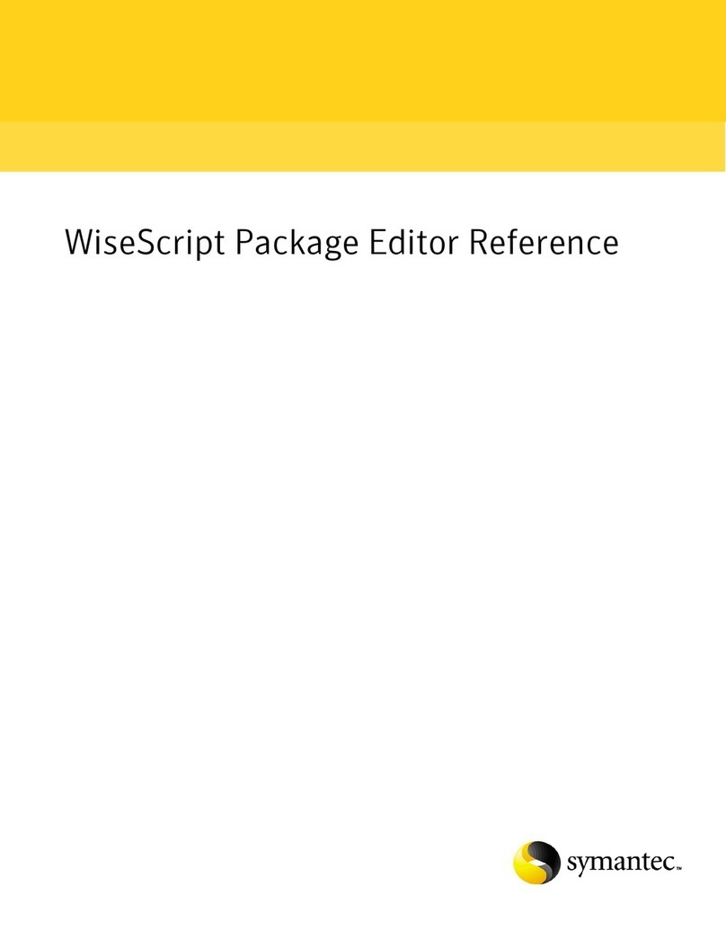 Symantec WISESCRIPT PACKAGE EDITOR 8.0 - REFERENCE FOR WISE PACKAGE STUDIO... Service manual