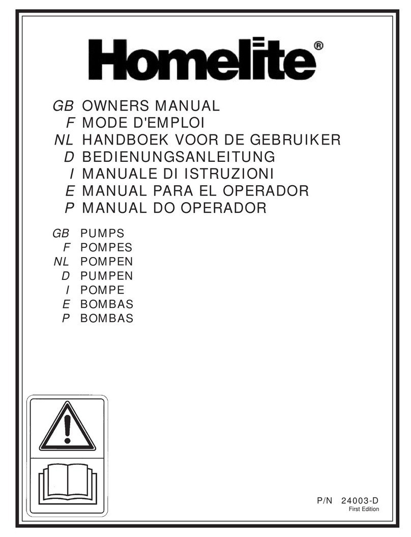Homelite 24003D owner's manual