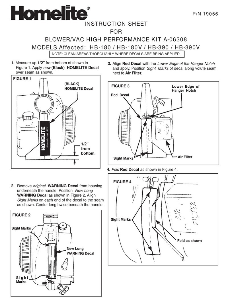 Homelite HB-390V User manual Homelite HB-390V User manual