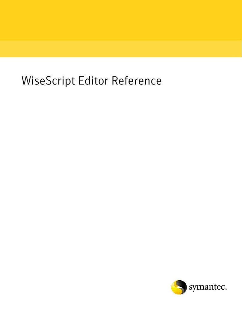 Symantec WISESCRIPT EDITOR 8.0 - REFERENCE FOR WISE PACKAGE STUDIO... Service manual