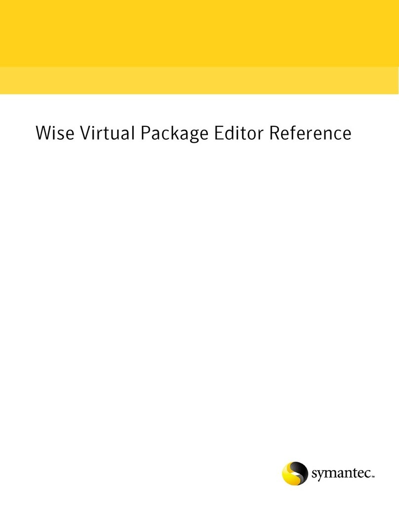 Symantec WISE VIRTUAL PACKAGE EDITOR 7.0 SP2 - REFERENCE FOR WISE INSTALLATION STUDIO... Installation