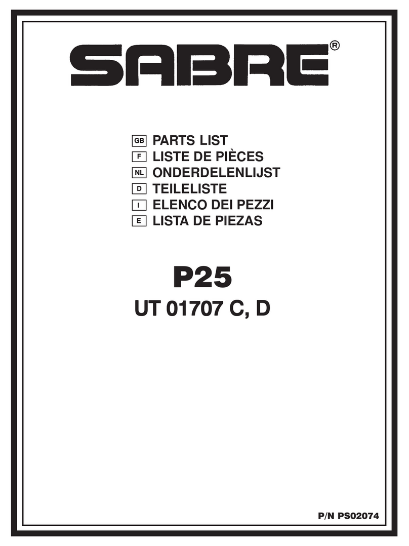 Sabre PS02074 User manual