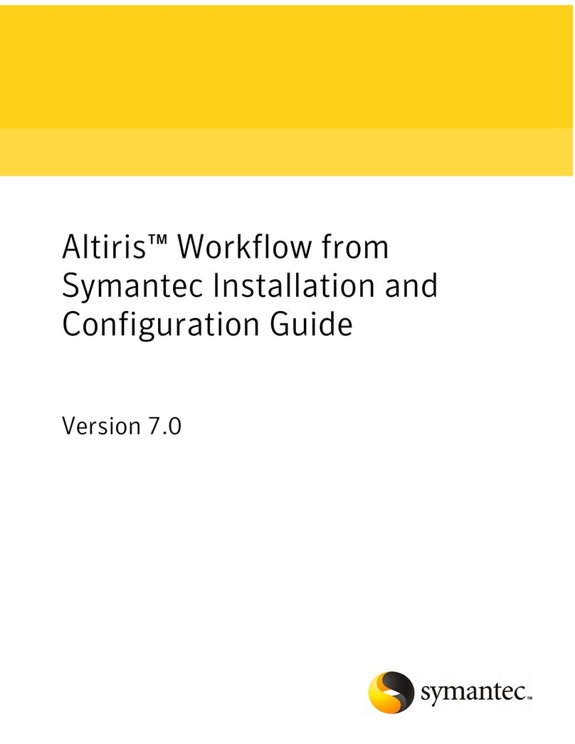Symantec ALTIRIS WORKFLOW 7.0 - INSTALLATION AND CONFIGURATION GUIDE... User manual