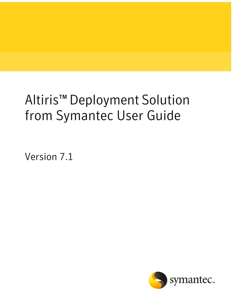 Symantec ALTIRIS DEPLOYMENT SOLUTION 7.1 - V1 User manual