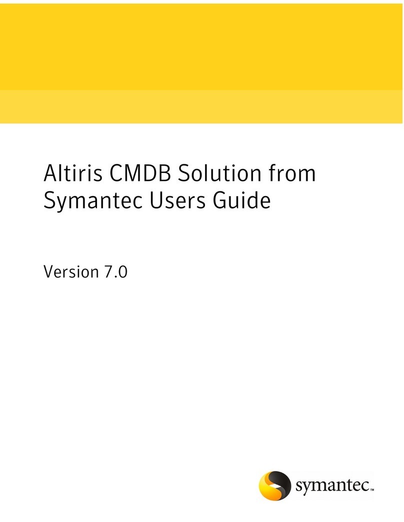 Symantec ALTIRIS CMDB SOLUTION 7.0 - V1.0 User manual