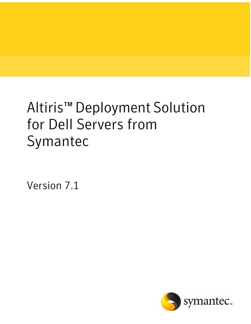 Symantec ALTIRIS DEPLOYMENT SOLUTION 7.1 - FOR DELL SERVERS... manual