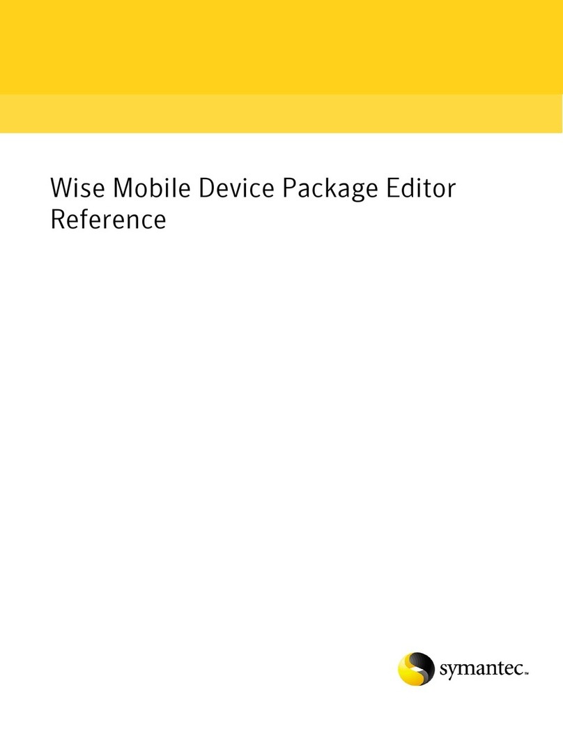 Symantec WISE MOBILE DEVICE PACKAGE EDITOR 7.0 SP2 - REFERENCE FOR WISE INSTALLATION STUDIO... Service manual