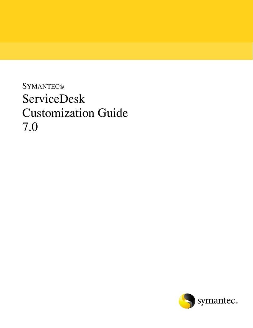 Symantec SERVICEDESK 7.0 - CUSTOMIZATION GUIDE manual