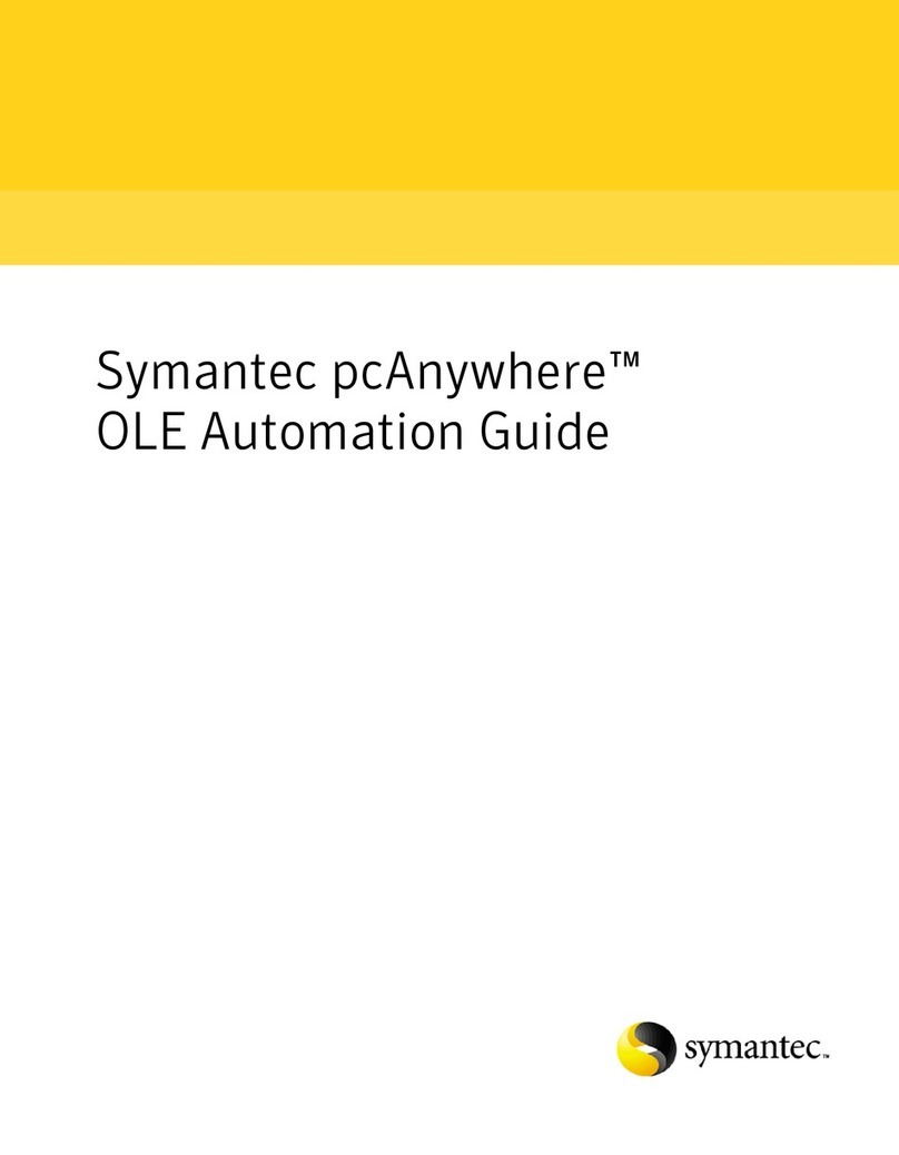 Symantec PCANYWHERE - OLE AUTOMATION GUIDE V12.1 User manual