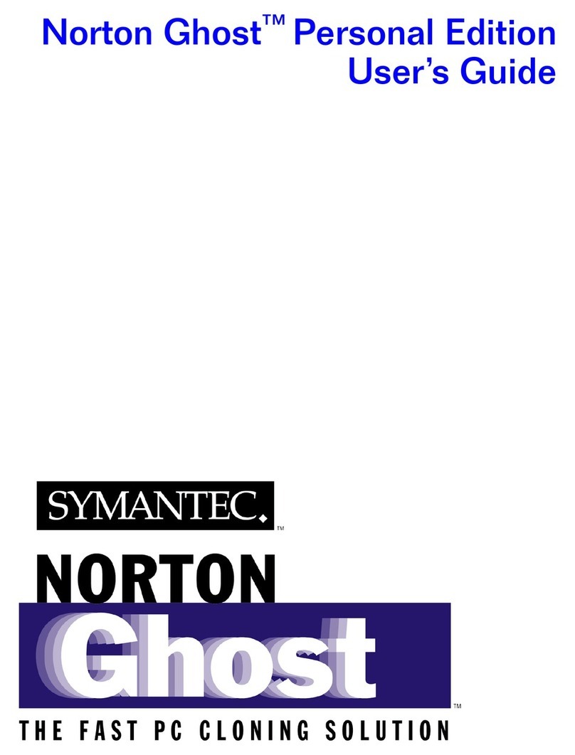 Symantec NORTON GHOST User manual