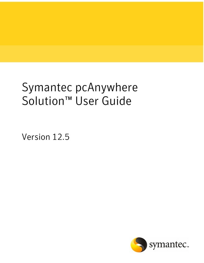 Symantec PC ANYWHERE SOLUTION V 12.5 SP2 User manual