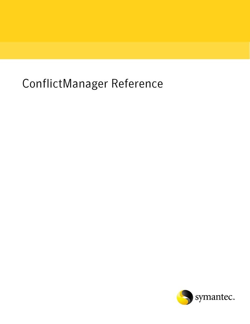 Symantec CONFLICTMANAGER 8.0 - REFERENCE V1.0 Service manual