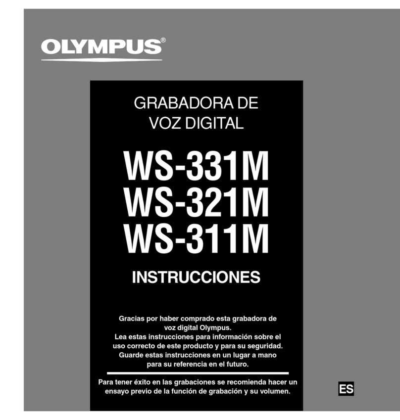 Olympus WS 331M - 2 GB Digital Voice Recorder Setup guide