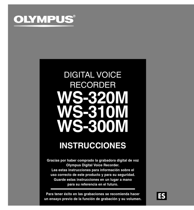 Olympus WS 300M - 256 MB Digital Voice Recorder Setup guide