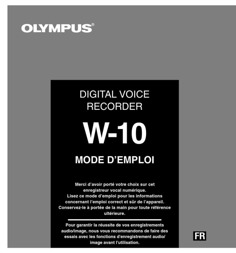 Olympus W-10 - 16 MB Digital Voice Recorder Assembly instructions