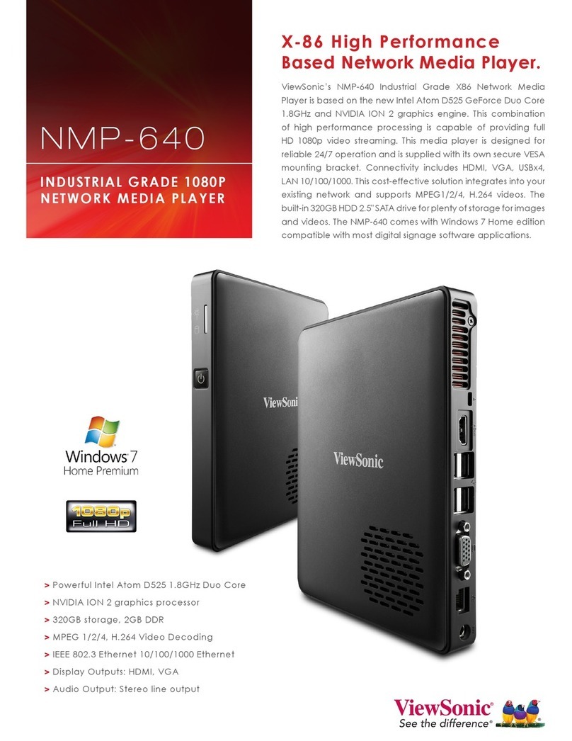ViewSonic NMP-640 User manual