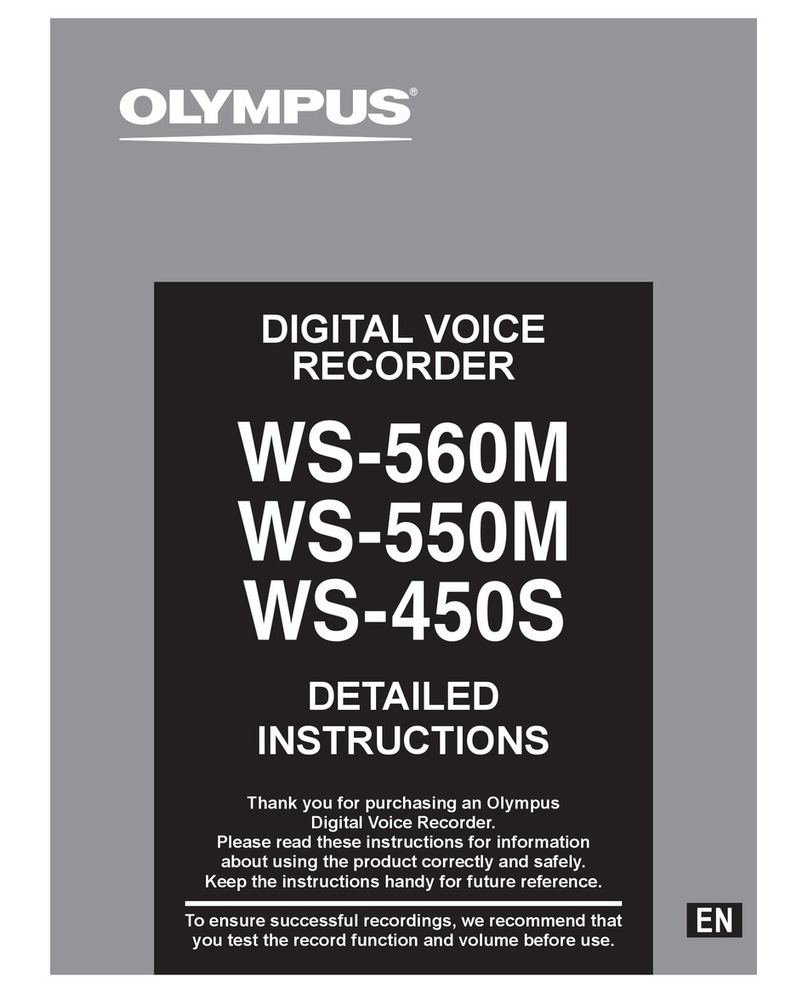 Olympus WS 560M User manual