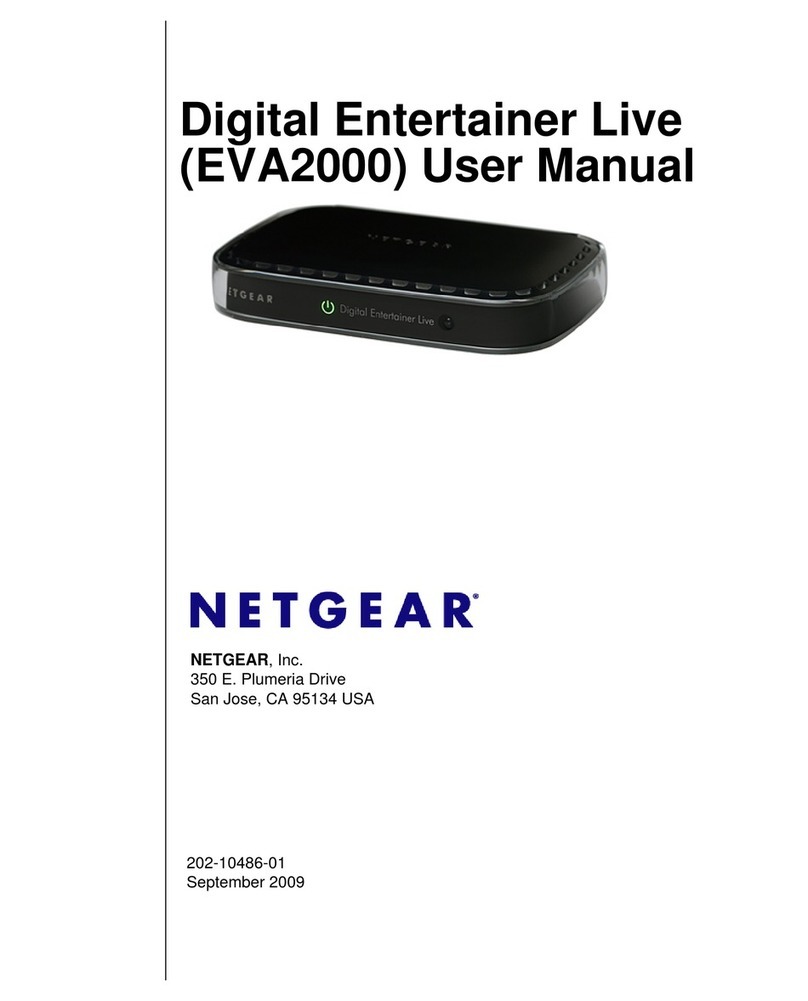 NETGEAR EVA2000 - Digital Entertainer Live User manual