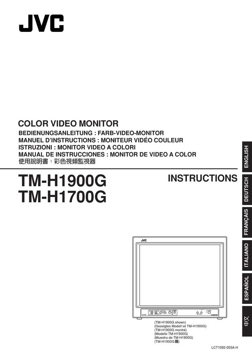 JVC TM-H1700GU - Color Monitor User manual