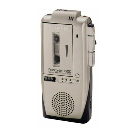 Olympus J500 - Pearlcorder Microcassette Dictaphone user guide