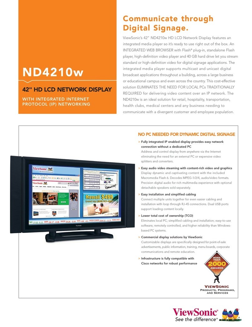 ViewSonic ND4210w User manual