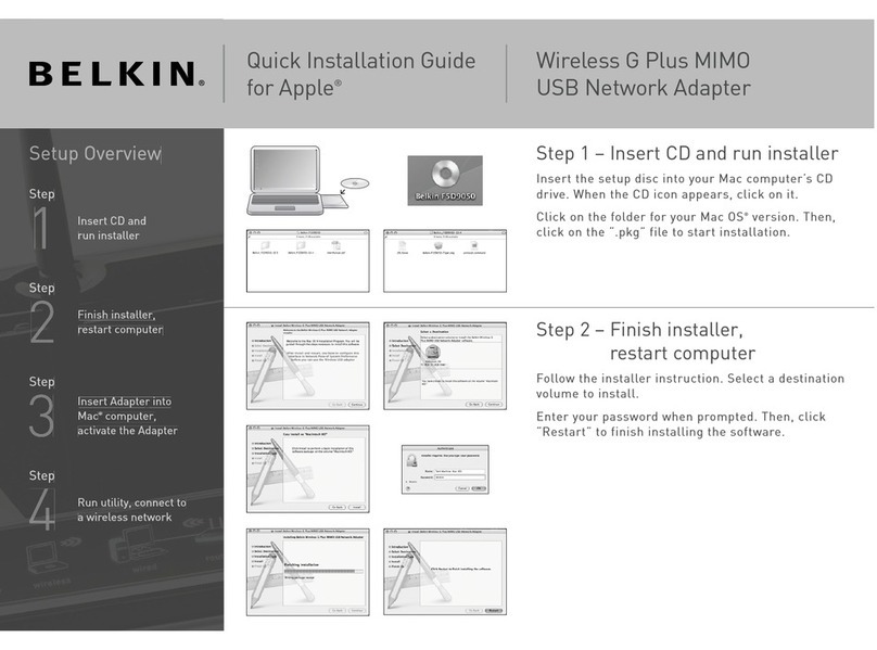 Belkin F5D9050 User manual