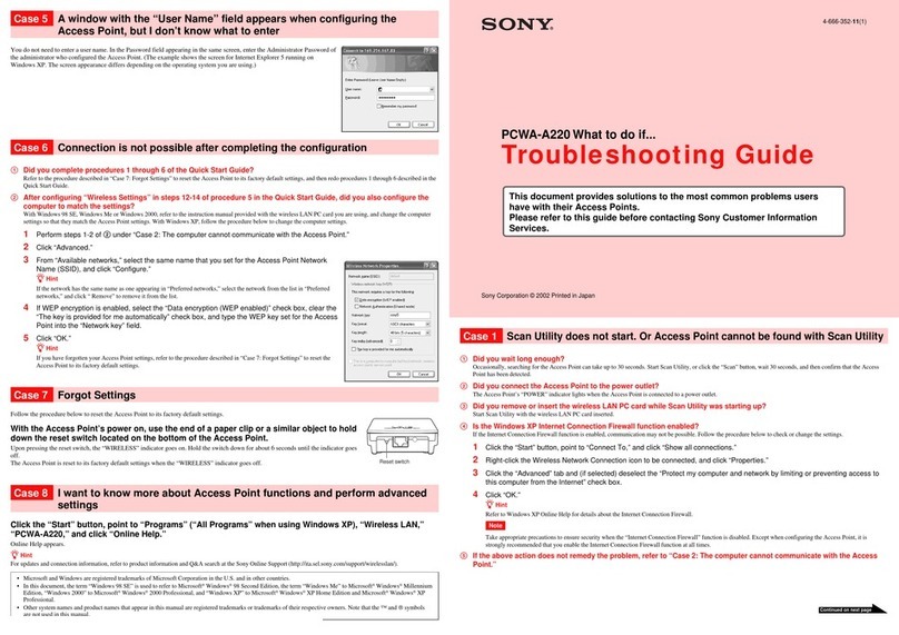 Sony CarrierGate PCWA-A220 User manual