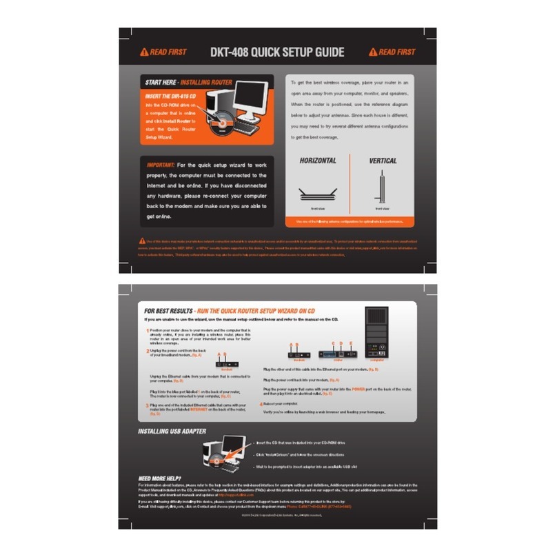 D-Link DKT-408 User manual