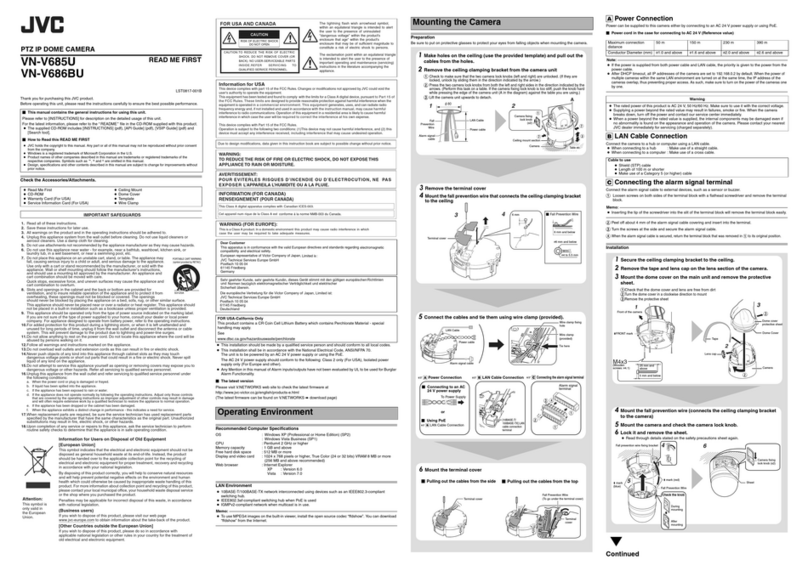 JVC VN-V686BU - Network Camera - Pan Read me first JVC VN-V686BU - Network Camera - Pan Read me first