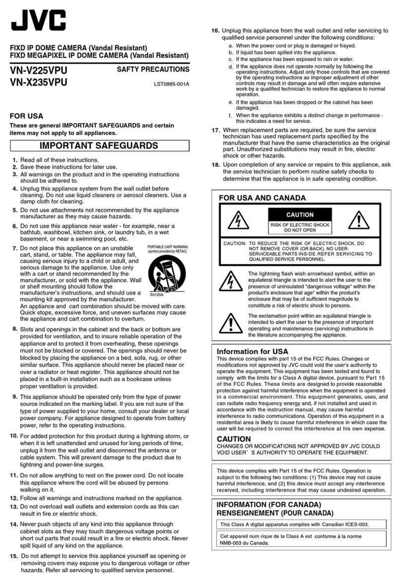 JVC VN-V225VPU Installation instructions