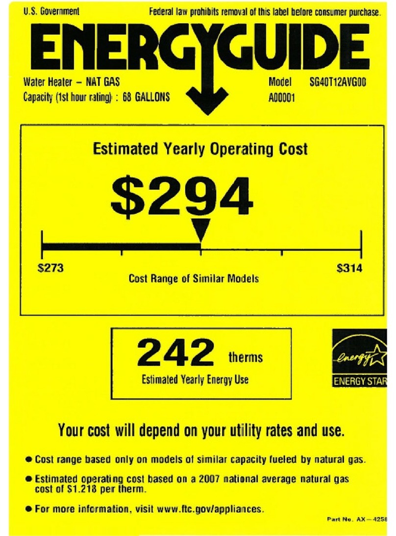 GE SG40T12AVG Assembly instructions GE SG40T12AVG Assembly instructions