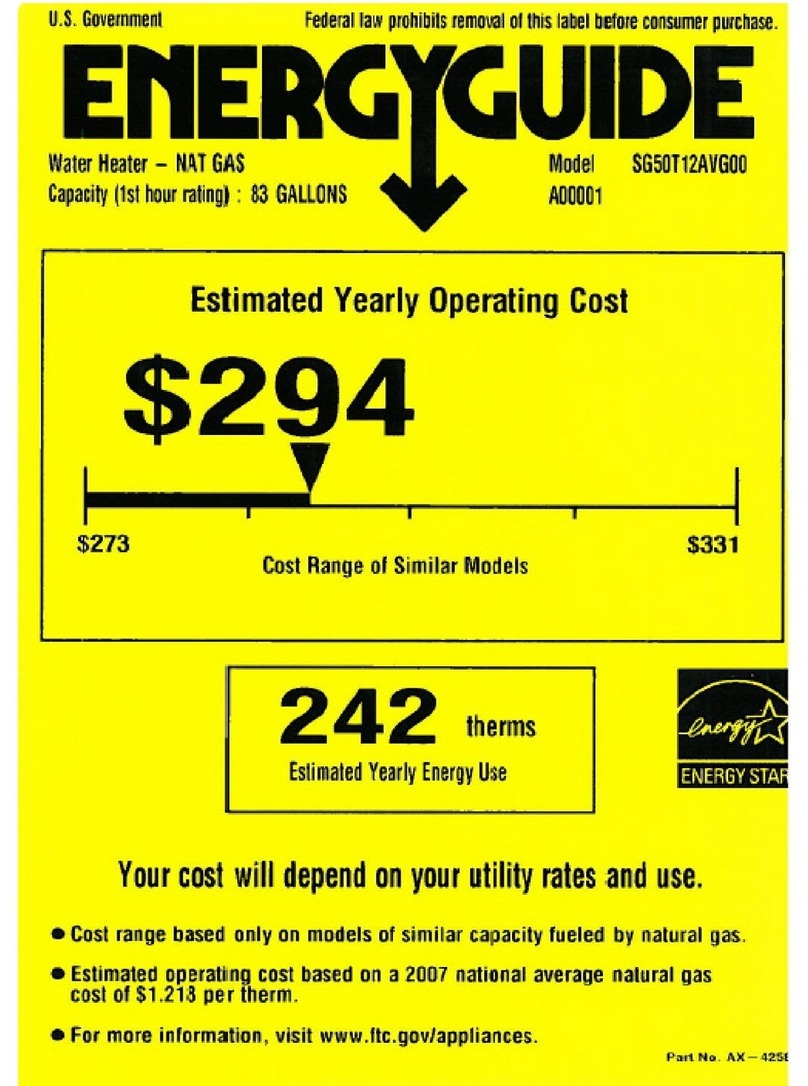 GE SG50T12AVG Assembly instructions