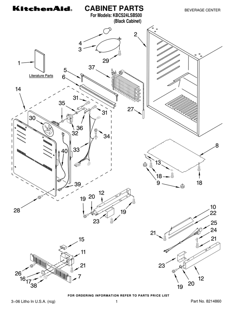 KitchenAid KBCS24LSBS00 parts list